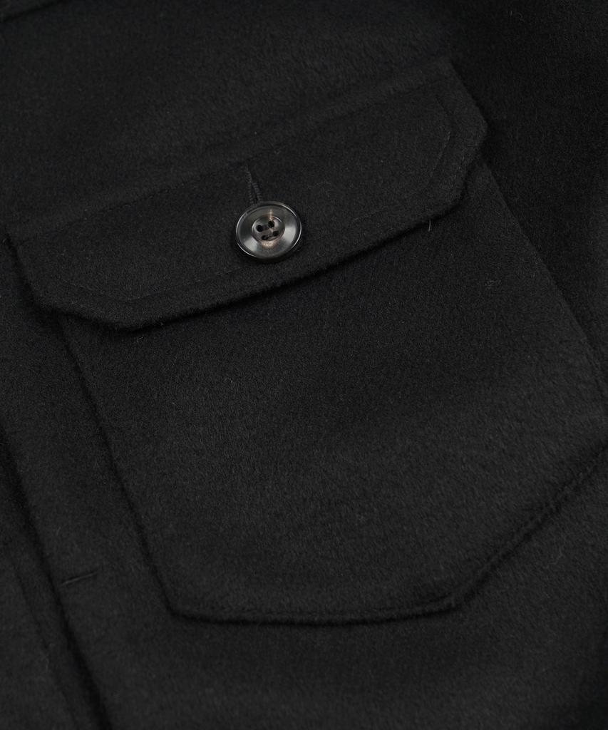 FRIZMWORKS Solid Wool Trucker Jacket _ Black