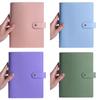 PU Leather Loose Leaf Notebook Cover Macaroon Color Journal Agenda Planner Cover  Men