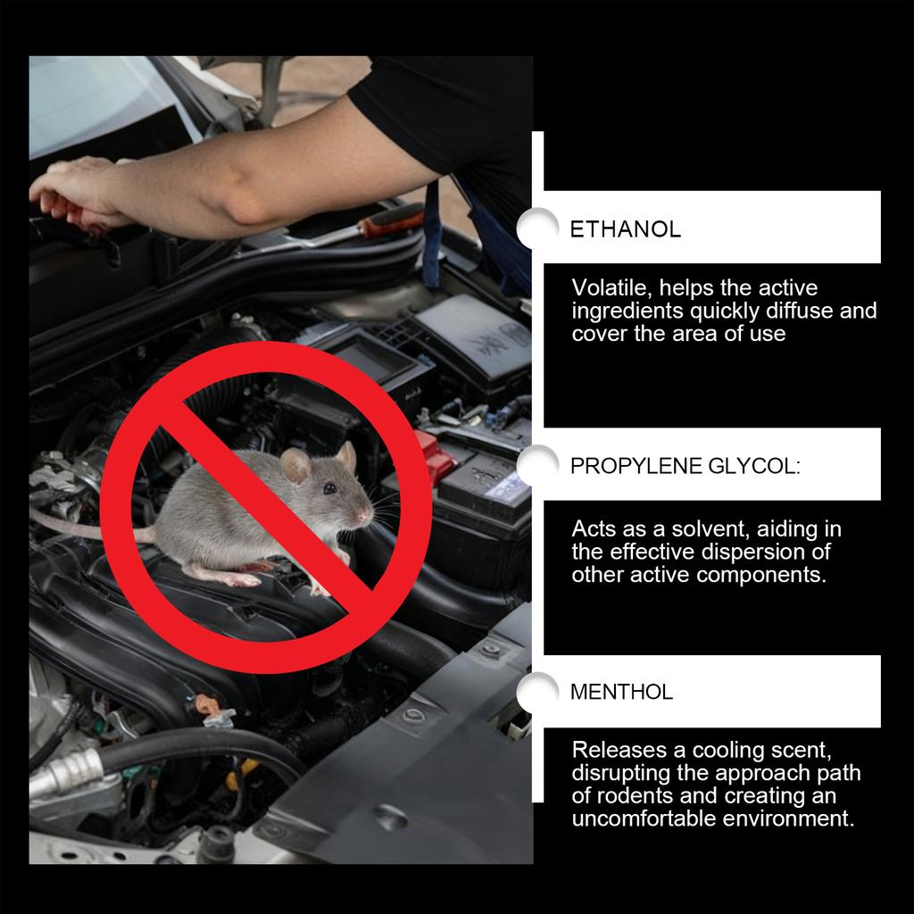 Car Rodent Spray, Daily Outdoor Car Portable Spray 100ML