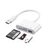 3 In 1 Type C To SD/TF USB Converters for Phone Tablet Adaptador Typc C USB for OTG Huawei Xiaomi Android Digital Cables