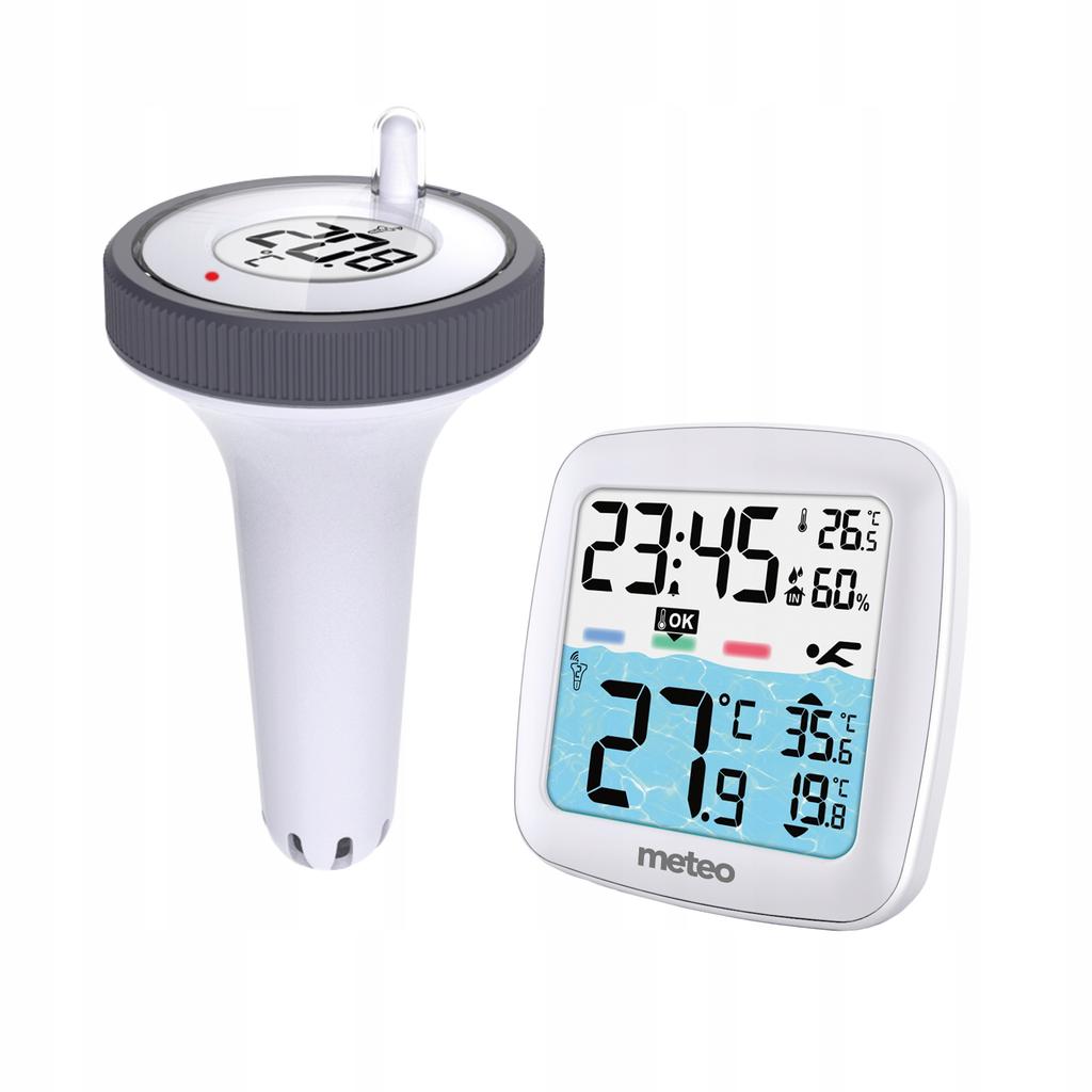 Meteo Tb2N Swimming Pool Thermometer Wireless Lcd Water Sensor Weather