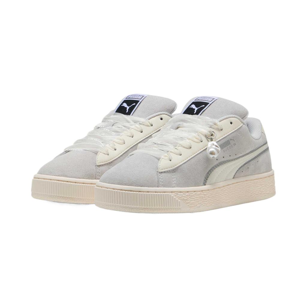 Puma Suede XL Glam Athletics Women Sneakers Grey Feather-Grey Warm-White 401250-01