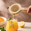 White Manual Juicer Zinc Ally Wood Handle Lemon Squeezer  Orange Lemon Lime Grapefruit