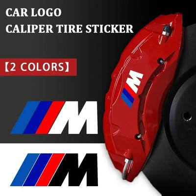 Для M X1 X3 X5 X6 X7 E30 E90 M3 E84 E83 F25 E91 E60 6 шт. Декоративные наклейки на тормоза автомобиля, Наклейки для стайлинга ступиц колес, Аксессуары