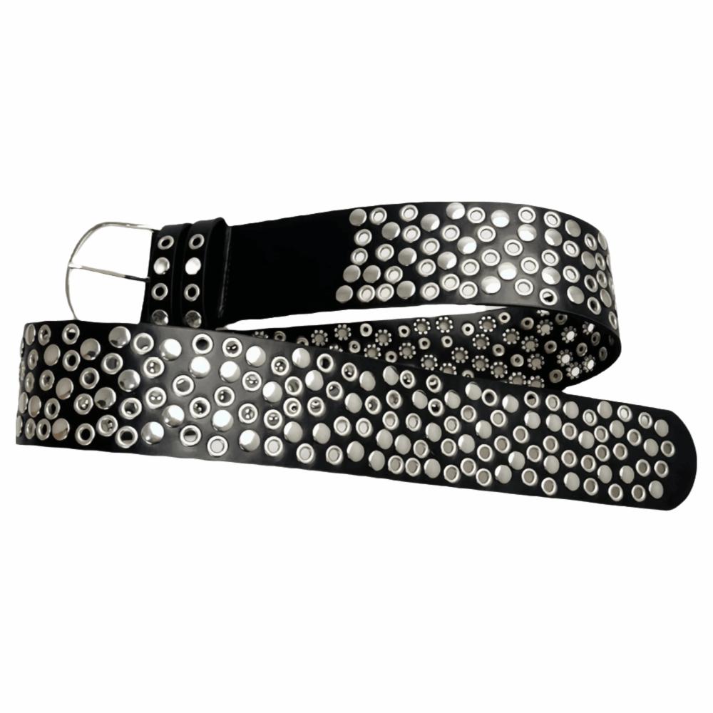 Heavy-Duty Design Punk Studded Belt Personalized Retro-style Decorative Belt Concert