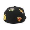 New Era 59FIFTY Sesame Street Collaboration 7 5950 SESAME ALLOVER BLK Cap, Black, 1/2 Inch,