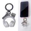 Adorable Headphone Keychain With Phone and Computer Charm For Women Girls Handbags Purse Wallet Car Accessory