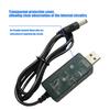 Кабель-усилитель USB на DC12V USB 5V на DC12V 1.5A Кабель-преобразователь Boost для зарядки роутеров Покрытие ПВХ Штекеры DC5.5x2.1mm