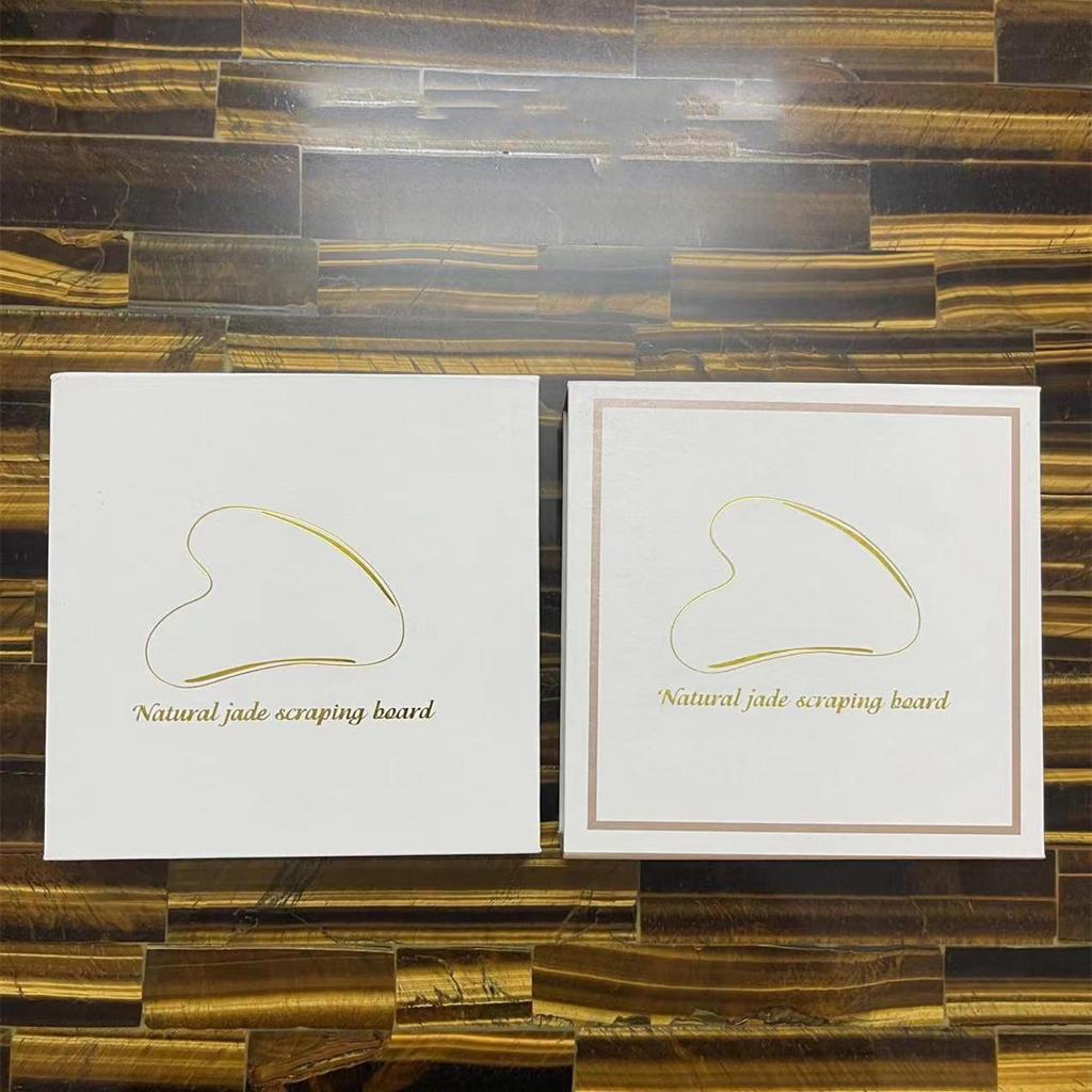 Массажер для красоты Xiuyan Jade и набор роликов из розового кварца с кристальной скребковой пластиной в подарочной коробке