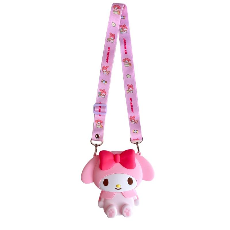 Q Дядя Оригинальный Sanrio Kuromi Силиконовая 3D Желейная Сумка Через Плечо Маленького Размера Милая и Прелестная Фиолетовая
