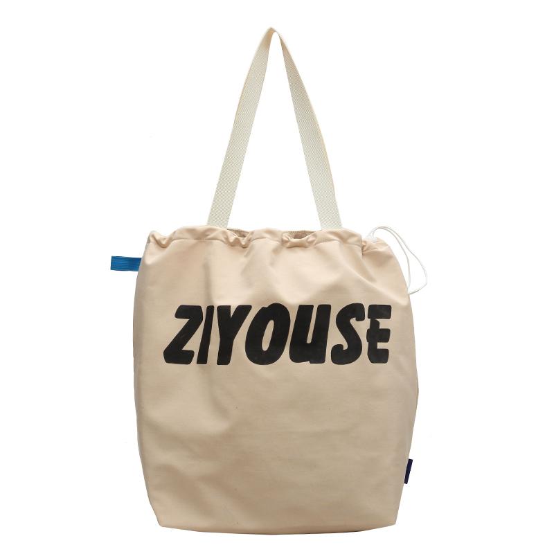 Женская сумка Большая вместительная сумка через плечо с буквенным принтом Большая сумка