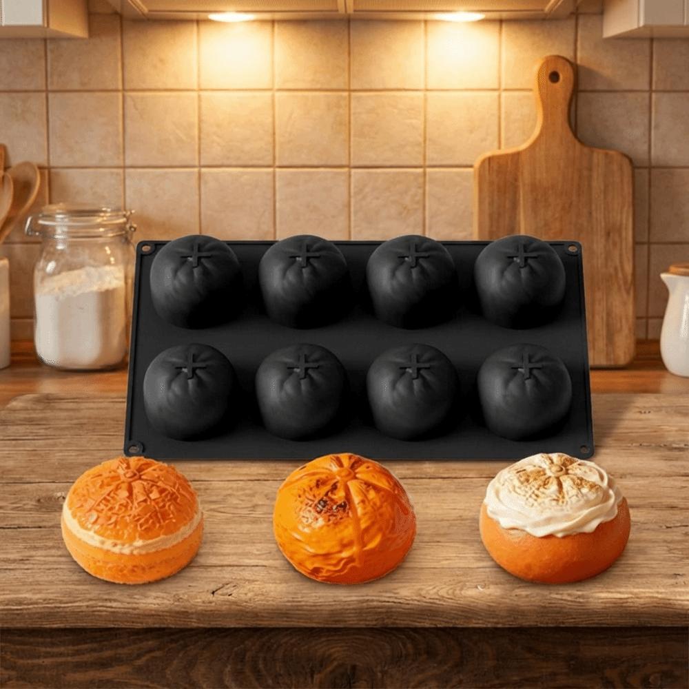 Reusable Orange Shape Cake Mold Non-stick 3D Silicone Mold  Chocolate Ice Cube Biscuit Jelly