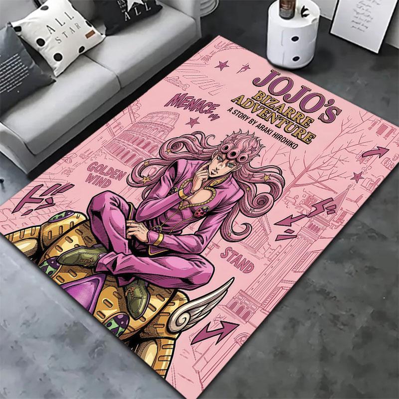 Ковер Jojo's Bizarre Adventure для гостиной, спальни, дома, украшение дивана, игровая коврик для детей, нескользящий напольный коврик