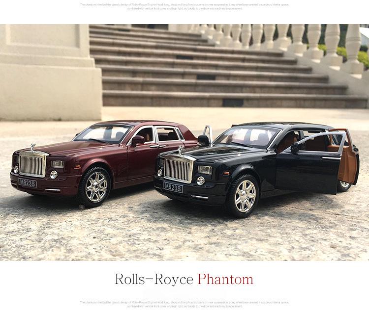 1:Игрушечная машинка Rolls-Royce Phantom VII в масштабе 24 дюйма со звуком и светом, шесть дверей, для мальчиков.