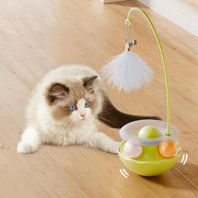 Cat Toy Roller Интерактивные шарики Трек-чеканка с игрушками-тизерами