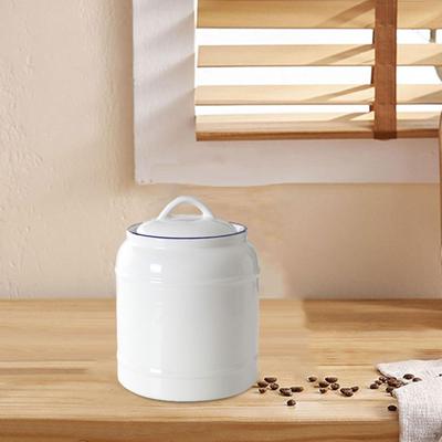 Керамические банки, кухонные канистры, 800-1000 мл, контейнер для хранения лакомств для домашних животных, фарфоровая канистра для чая