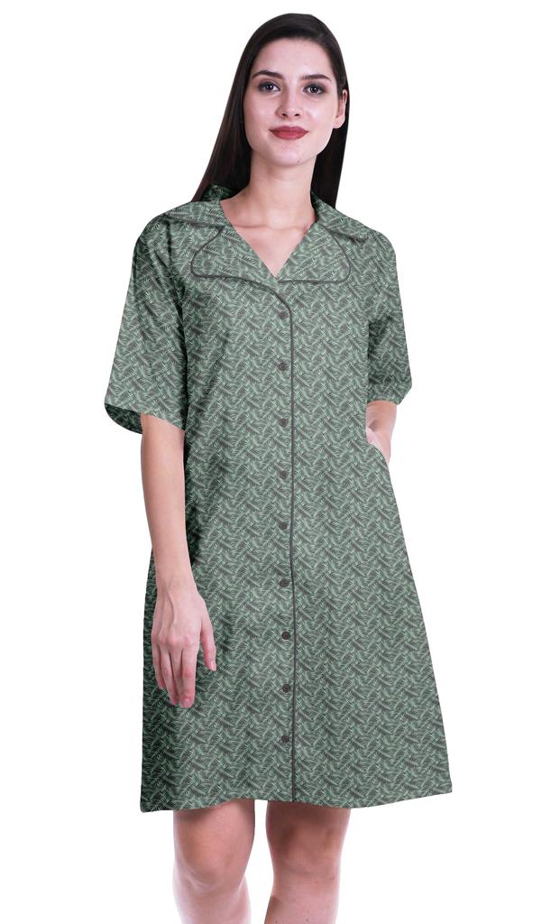 Moomaya Женская ночная рубашка для сна с принтом ночная рубашка-S-XXL