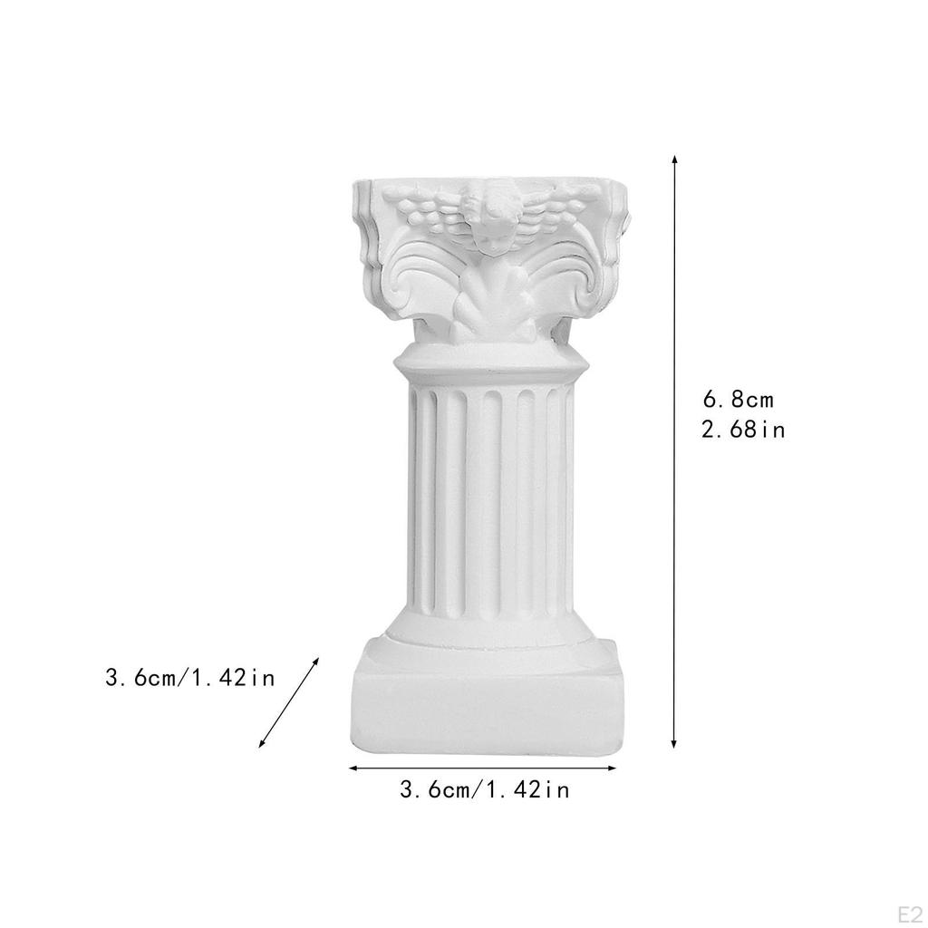 Classic Greek Statue,Mini Pillars ,Resin Crafts Household Office Desktop Decor,Garden Banquet Resin