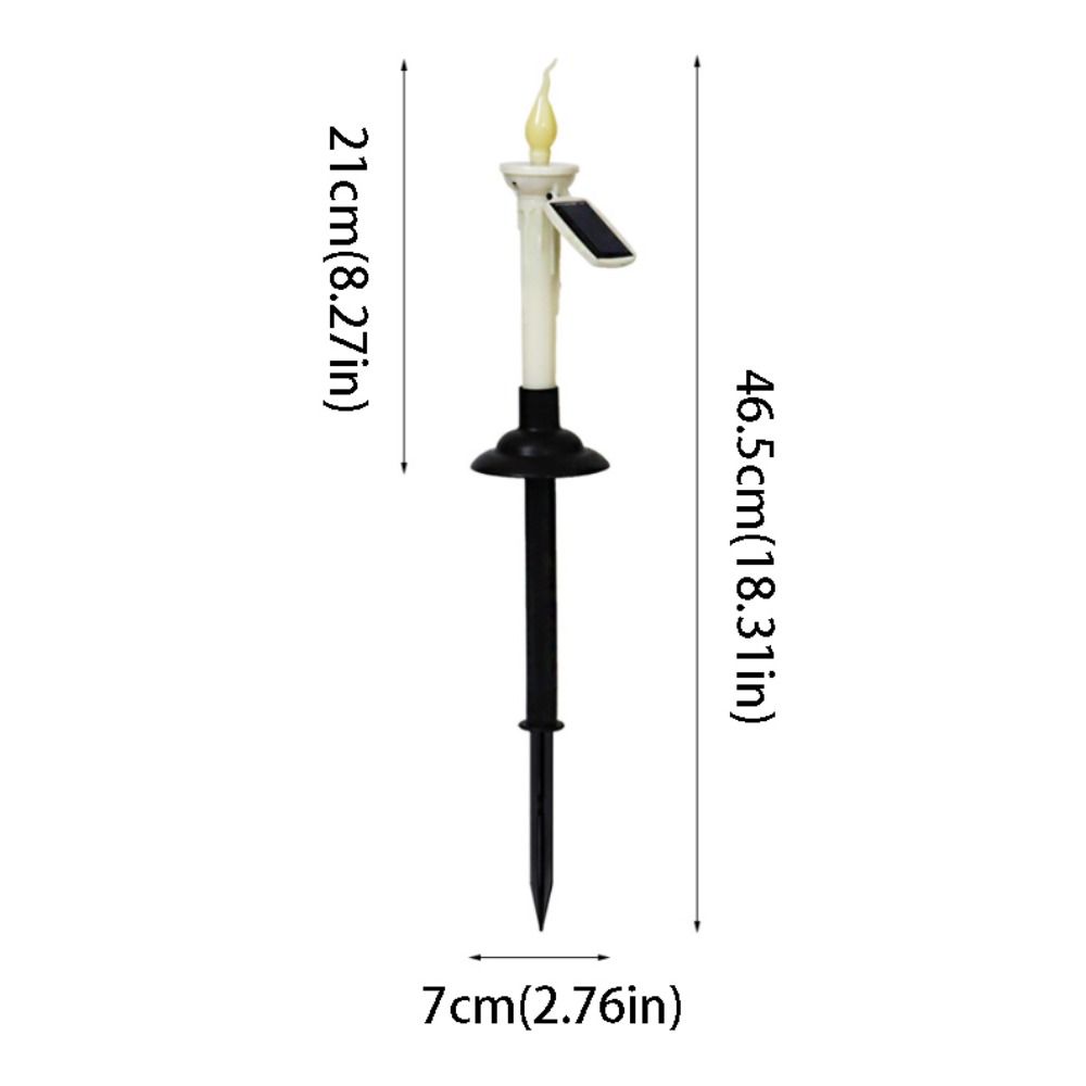 Waterproof Solar Candle Light Flameless With Candlesticks Holders Solar Garden Light Dual-purpose LED Candles LED Solar Lamp