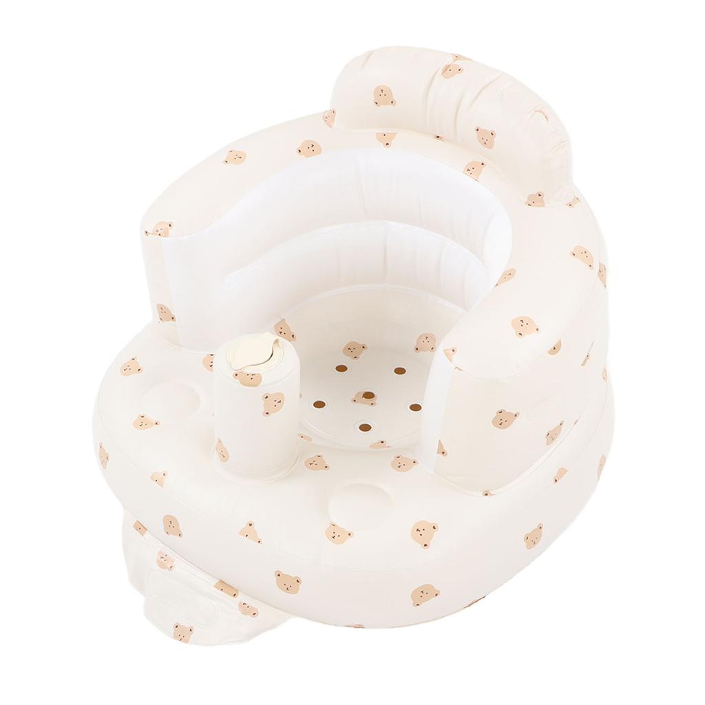 Baby Inflatable Seat Folding Toddler Seat Harmless Bath Chair Aerated Baby Seat Adjustable Chair