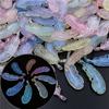 Feather Pendant Beads Handmade Materials Translucent Light Colored Series DIY Accessories 10pcs Necklace Earrings Creative Luminous Beads