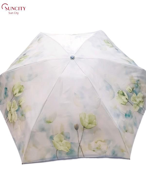 Sun City Double Layer Umbrella Vinyl Sun Protective UV Protection Ultralight Portable Sun Shade Rain Dual-Use Pocket Small Umbrella