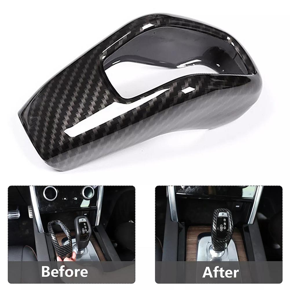 Наклейка на ручку переключения передач из углеродного волокна для Land Rover, Range Rover 2018-2025, автомобильные аксессуары