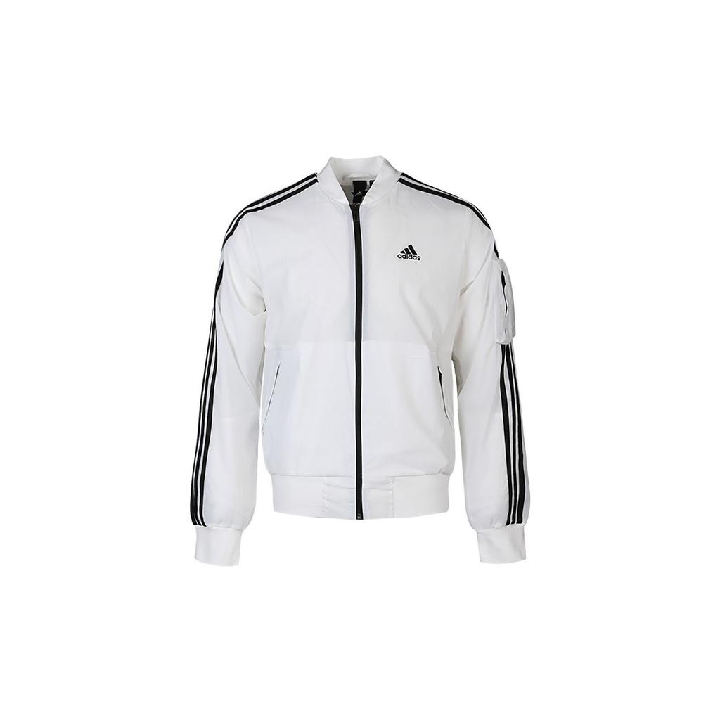 Adidas MH 3S Bomber Woven Fit Jacket Мужская верхняя одежда Белый GH4803