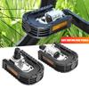 2Pcs Bike Pedal Universal Lightweight Left Right Mountain Road Folding Bicycle Flat Pedal Platform Bike Replacement Accessories