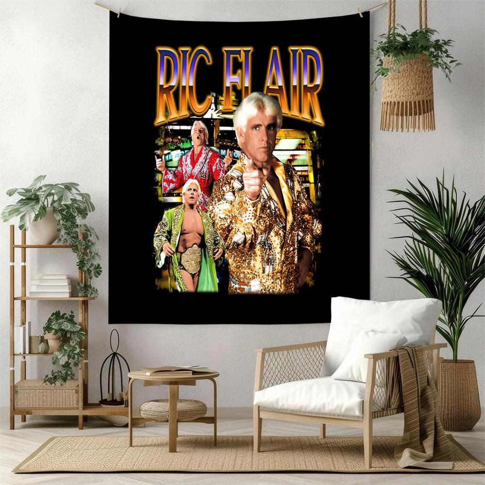 Ric Flair Wall Decor Tapestry Art For Pet Memorial Birthdaywedding Party Backdrop Family Gift
