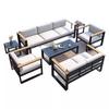 Aluminum Alloy Outdoor Patio Sofa - Sunproof & Waterproof Lounge Furniture for Garden, Terrace, or Office.