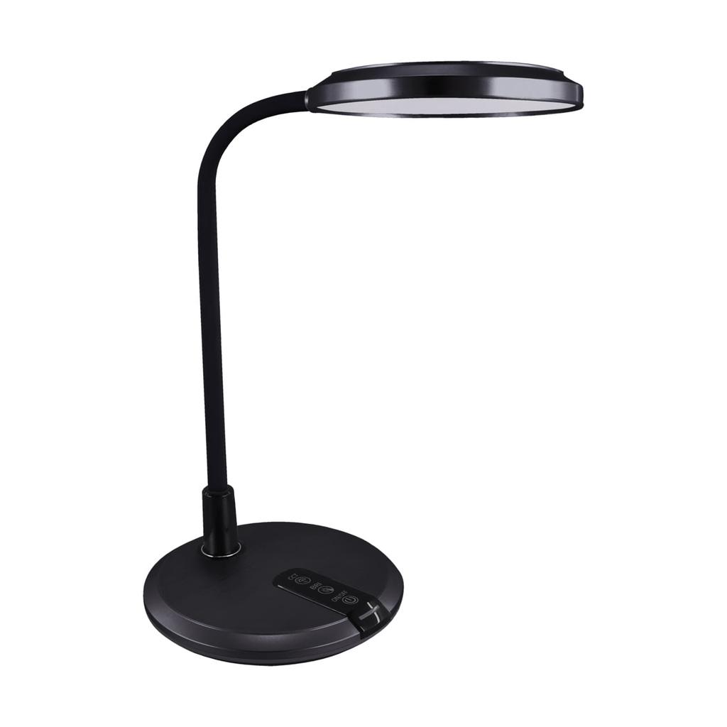 Lampka biurkowa LED 6,5W z regulacją światła barwy i włącznikiem dotykowym czarna PLATON Ideus 04229