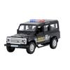 1/36 Land Rover Defender SUV полицейская игрушечная машина из сплава, литая под давлением модель автомобиля, игрушка с отступом для детей, подарки, коллекция игрушек