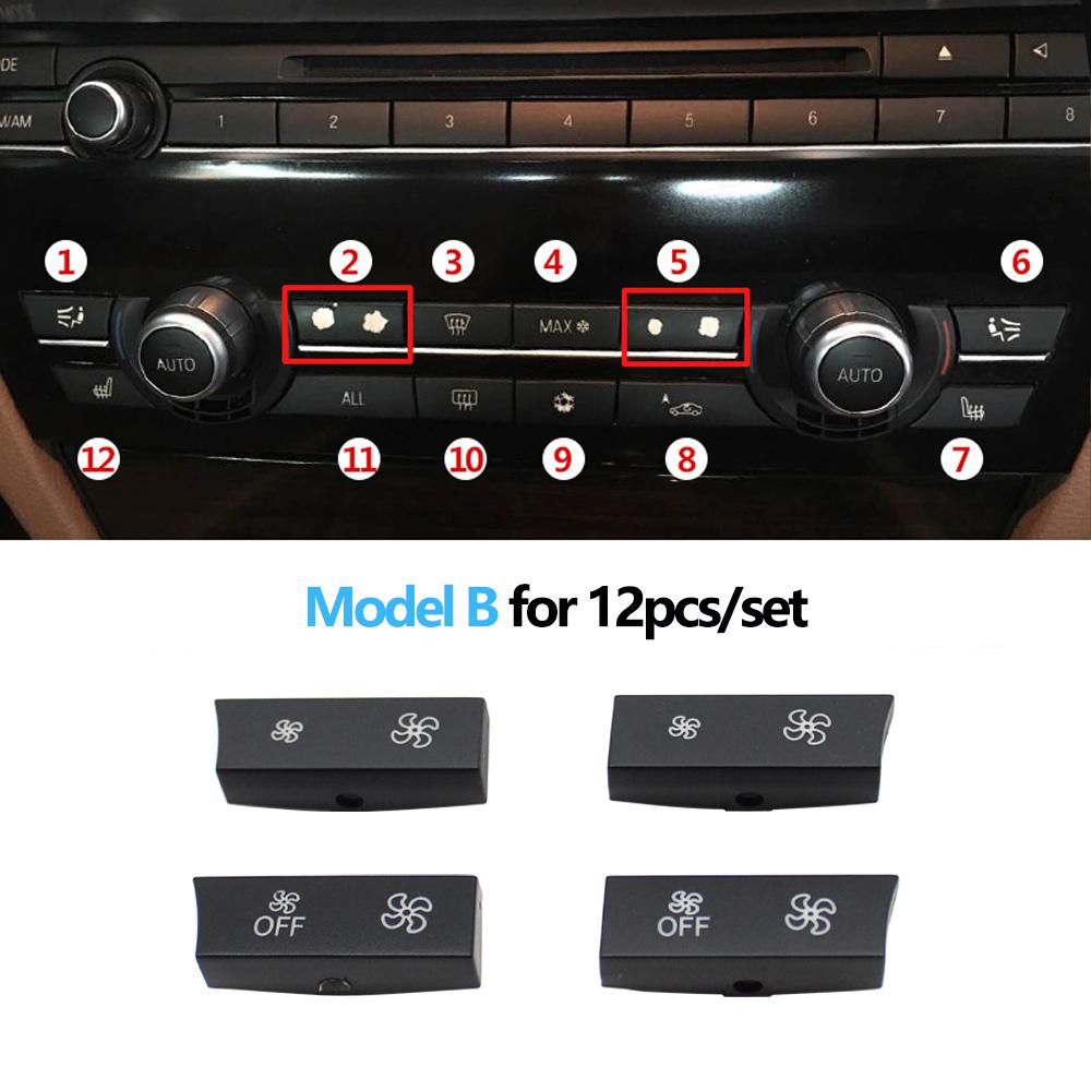 Нагреватель переменного тока, климат-вентилятор, регулятор громкости, кнопка переменного тока, крышка для BMW 5 GT 6 7 X5 X6 Series F10 F11 F01 F02 F06 F12 F15