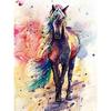 Full 5D Diy Daimond Painting Colorful Horse Diamond Embroidery Cartoon