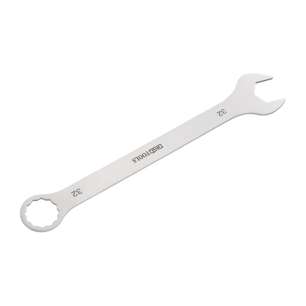 Uxcell Combination Ratchet Thin Spanner Mirror Open Auto Car Furniture Assembly Spanner, Wrench, Wrench, 32mm, CR-V Steel, Finish, Rust-Resistant