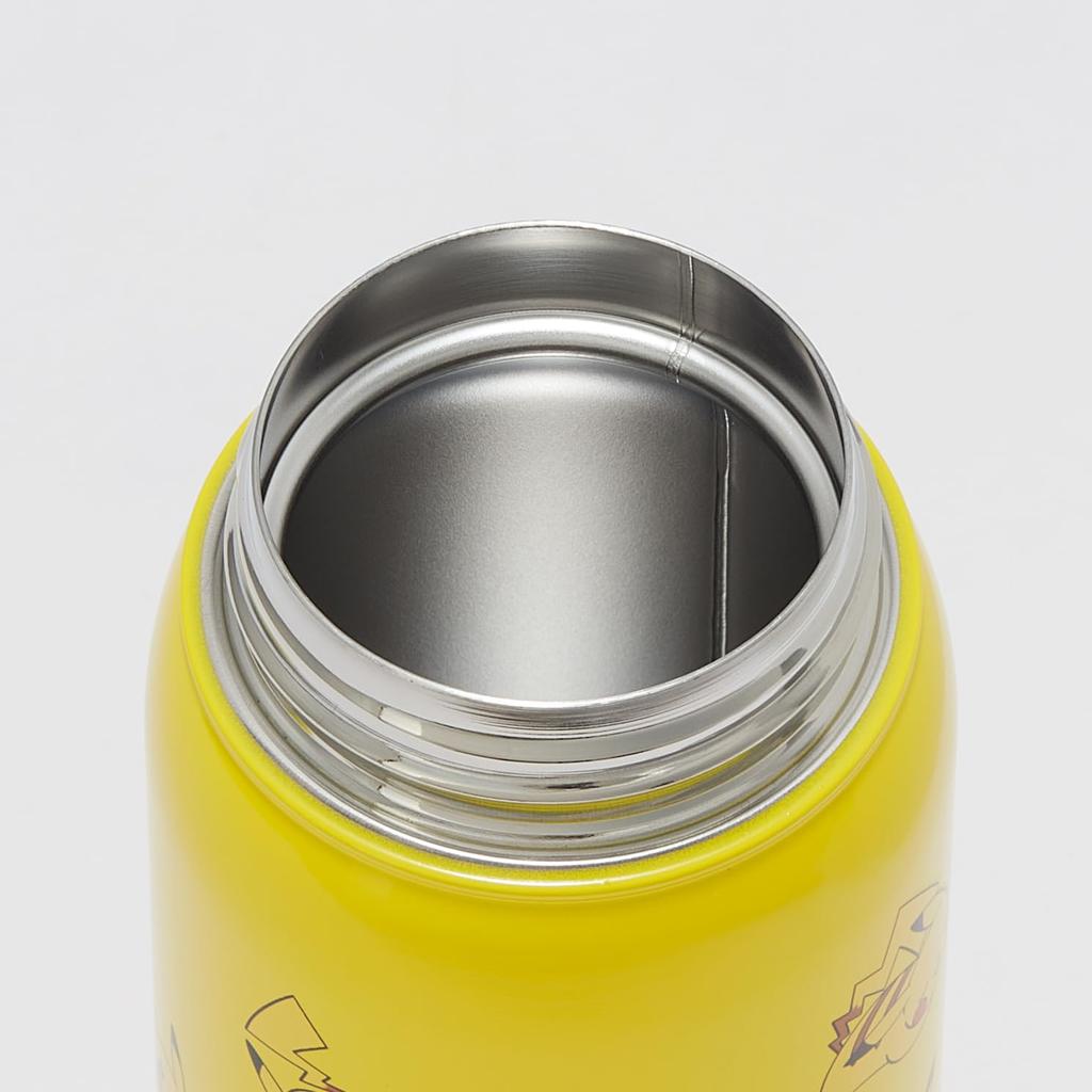 Skater Кружка из нержавеющей стали для питья прямо из горла, бутылка для воды 500 мл, Pokemon Pikachu, с изоляцией/холодная, SMC5-A