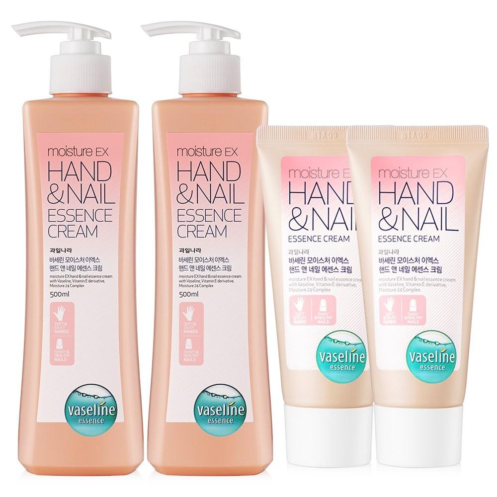 Набор крема для рук и ногтей Fruitland Vaseline EX 500 мл x 2 шт. + 60 мл x 2 шт. (2 шт.)