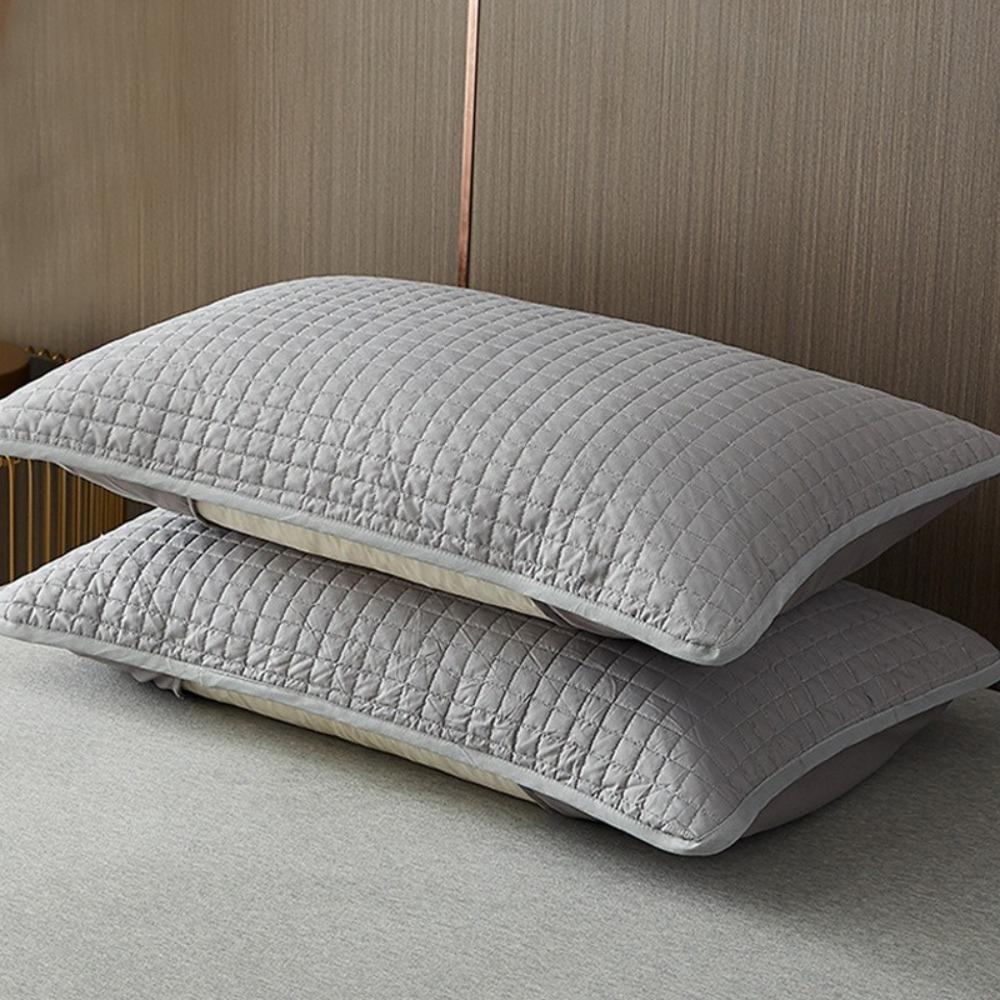 2PCS Sweatproof Dust Proof Pillow Cases Stain Prevention Pillow Towel Pillows Isolation Layer Hotel
