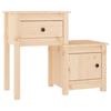VidaXL Bedside Tables 2 Pcs 79.5x38x65.5 Cm Solid Pine Wood 814540