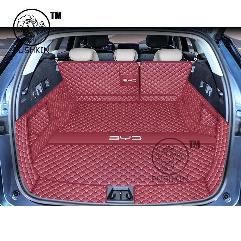 For BYD Seal 6 C6 DMI Touring 2025 2026 Car Boot Mat Rear Trunk Liner Cargo Leather Floor Carpet Tray Protector Accessories Mats