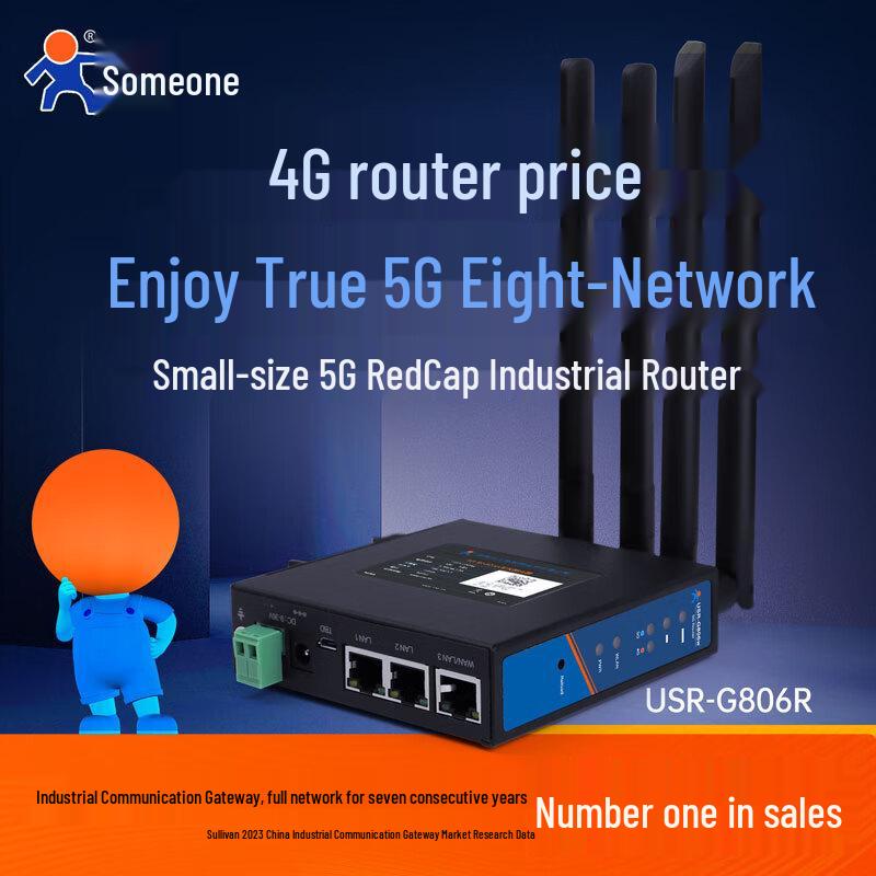 Промышленный 5G RedCap роутер USR-G806R