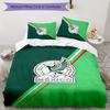 México Football 3pcs Bedding Set Duvet Cover Closure Includes 1 Duvet Cover & 2 Pillowcases for All Seasons Bedroom Home Dorm Decor