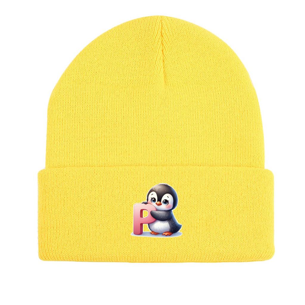 1 шт., вязаная шапка с буквами алфавита от A до Z и принтом животных, 260 вязаных шапок на выбор, для мужчин и женщин