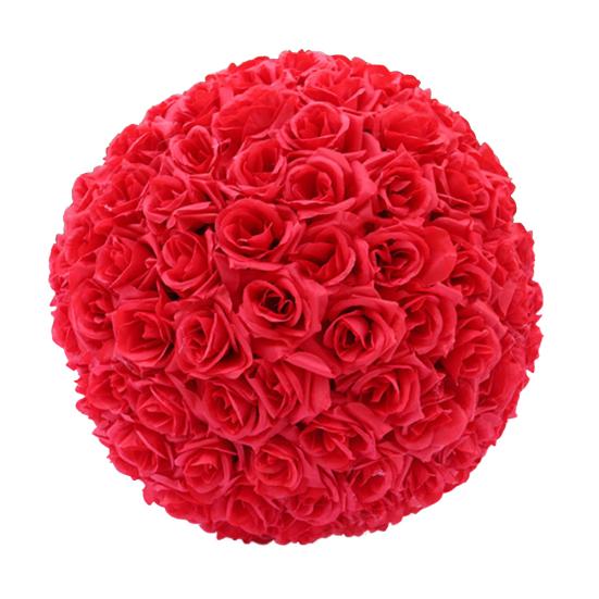 20cm Artificial Rose Silk Flower Ball Hanging Wedding Party Decor Centerpiece