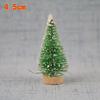 12шт мини Рождественская елка Санта-Клаус Снежный декор для DIY Морозная деревня Новый год