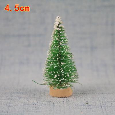 12шт мини Рождественская елка Санта-Клаус Снежный декор для Diy Frost Village Year