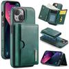 DG.MING M6 Series RFID Tri-fold Card Bag Removable Leather Phone Case
