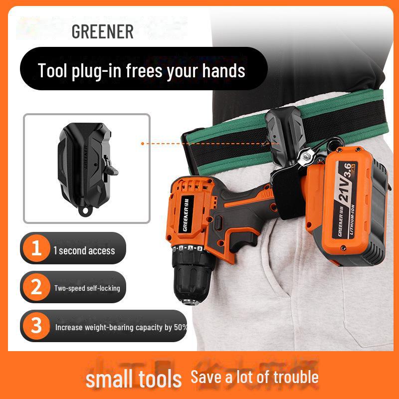 Самоблокирующийся нескользящий крючок для ремня Green Forest Power Tools для электриков и плотников
