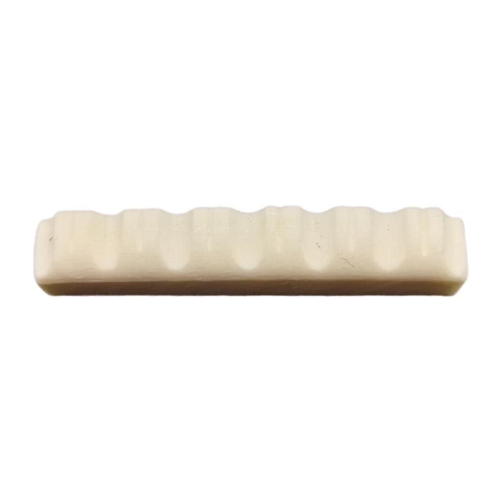 Acoustic Guitar Pre Slotted Bone Nut Replacement 6 String Guitar Top Nut Up Saddle Music Instrument Parts Easy Install
